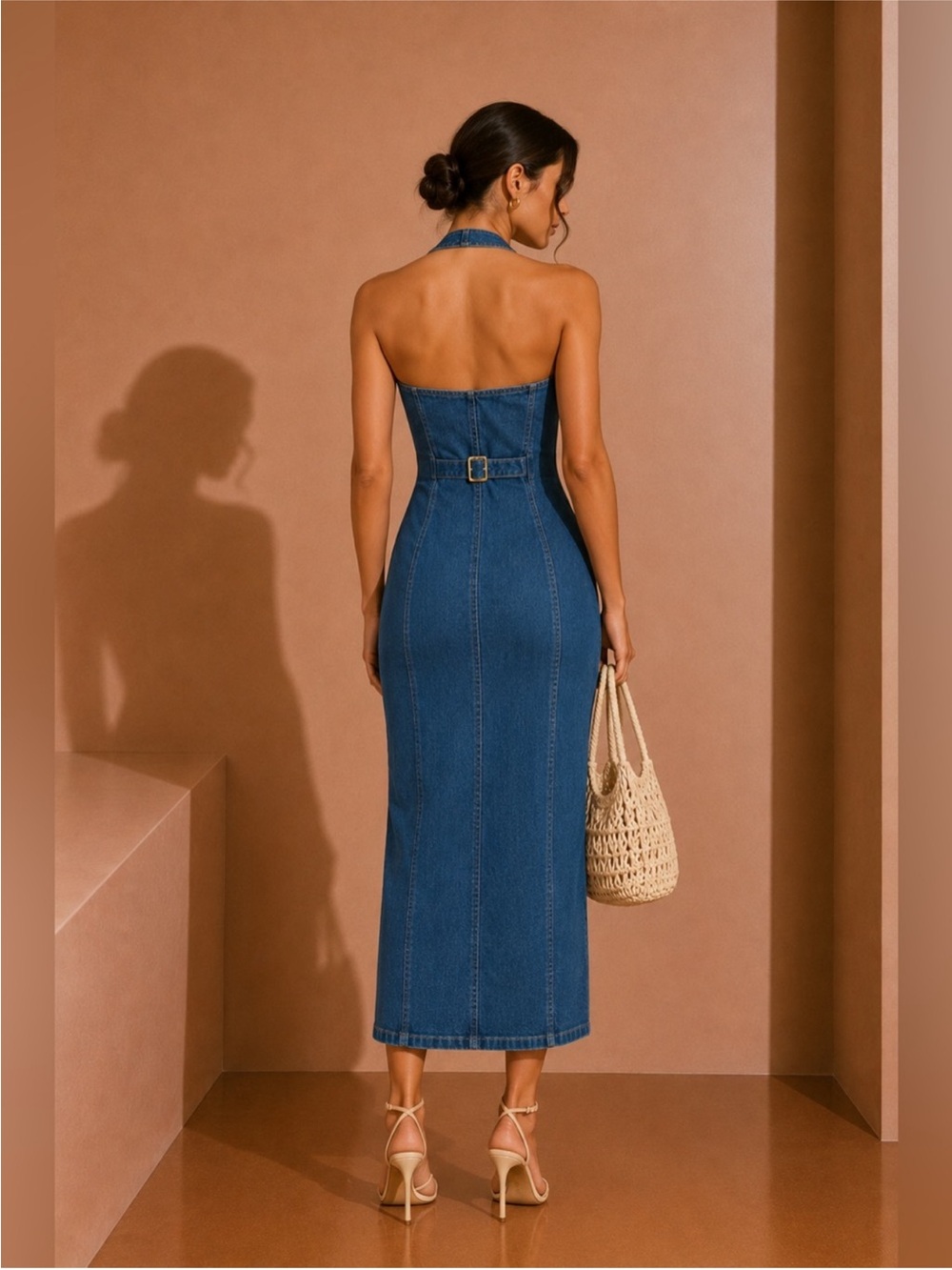 Commense Denim Dress - Small - Picture 2 of 7